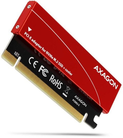Axagon PCEM2-S Adapter wewnętrzny PCIe x16, 1x M.2 NVMe M-ke AXAGON Axagon PCEM2-S Adapter wewnętrzny PCIe x16, 1x M.2 NVMe M-ke AXAGON