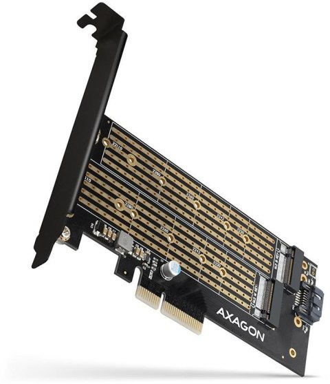 Adapter Axagon PCEM2-D PCIe NVME + SATA M.2 AXAGON Adapter Axagon PCEM2-D PCIe NVME + SATA M.2 AXAGON