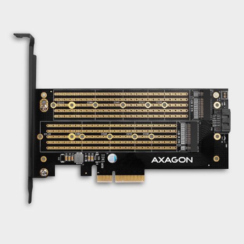 Adapter Axagon PCEM2-D PCIe NVME + SATA M.2 AXAGON Adapter Axagon PCEM2-D PCIe NVME + SATA M.2 AXAGON