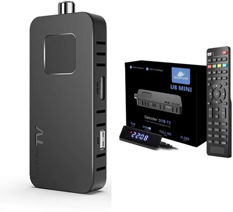 Dekoder DVB-T2 H.265 Spacetronik U8 Mini SPACETRONIK Dekoder DVB-T2 H.265 Spacetronik U8 Mini SPACETRONIK