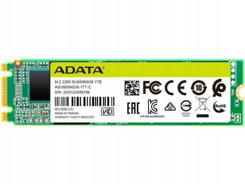 Dysk SSD Adata Ultimate SU650 256GB M.2 TLC 3D 2280 SATA ADATA Dysk SSD Adata Ultimate SU650 256GB M.2 TLC 3D 2280 SATA ADATA