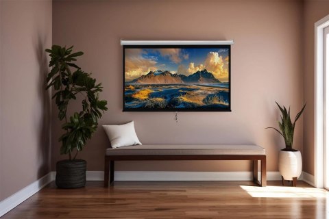 Ekran projekcyjny zwijany ręcznie 100" 16:9 SPACETRONIK Ekran projekcyjny zwijany ręcznie 100" 16:9 SPACETRONIK