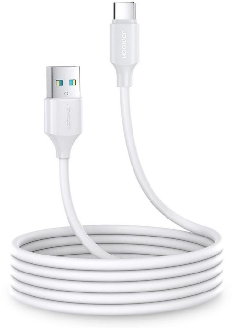 Kabel USB-A / USB-C Joyroom S-UC027A9 200cm 3A w oplocie biały JOYROOM Kabel USB-A / USB-C Joyroom S-UC027A9 200cm 3A w oplocie biały JOYROOM