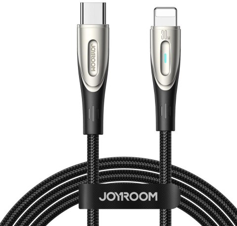 Kabel USB-C / Lightning Joyroom Star-Light Series SA27-CL3 120cm 30W w oplocie czarny JOYROOM Kabel USB-C / Lightning Joyroom Star-Light Series SA27-CL3 120cm 30W w oplocie czarny JOYROOM