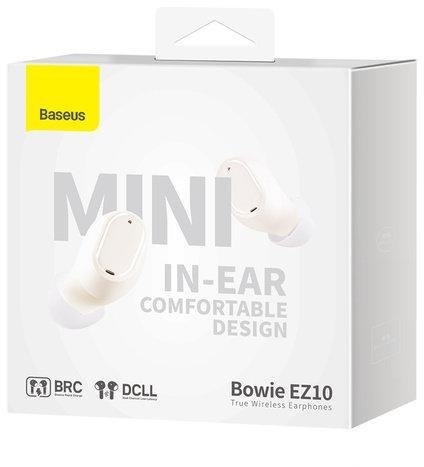 SŁUCHAWKI BEZPRZEWODOWE TWS Baseus Bowie Mini EZ10 A00054300226-Z1 BT 5.3 BIAŁE BASEUS SŁUCHAWKI BEZPRZEWODOWE TWS Baseus Bowie Mini EZ10 A00054300226-Z1 BT 5.3 BIAŁE BASEUS