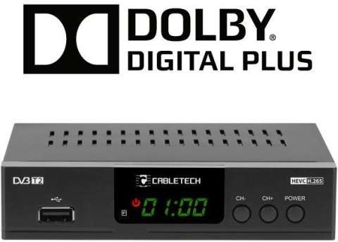 Tuner DVB-T2 H.265 HEVC Cabletech CABLETECH Tuner DVB-T2 H.265 HEVC Cabletech CABLETECH