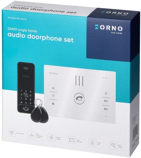 Zestaw domofon ORNO OR-DOM-BA-933/W ORNO Zestaw domofon ORNO OR-DOM-BA-933/W ORNO