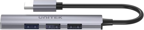 Adapter Unitek H1208B Hub USB-C 1*USB-A 5Gbps, 3*USB-A 2.0 UNITEK Adapter Unitek H1208B Hub USB-C 1*USB-A 5Gbps, 3*USB-A 2.0 UNITEK