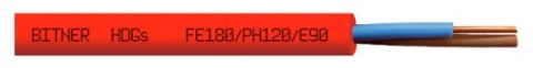 KABEL PPOŻ OGNIOODPORNY BITNER HDGs PH120 300/500V 2x1,5 - 100m BITNER KABEL PPOŻ OGNIOODPORNY BITNER HDGs PH120 300/500V 2x1,5 - 100m BITNER