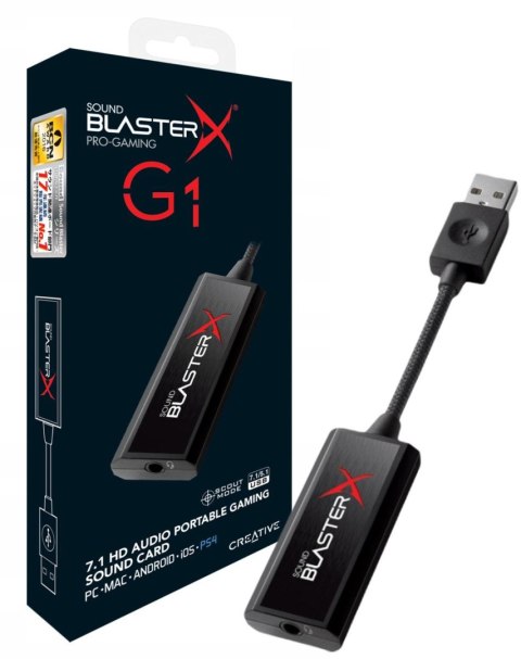 Karta dźwiękowa Creative Sound BlasterX G1 zewnętrzna CREATIVE Karta dźwiękowa Creative Sound BlasterX G1 zewnętrzna CREATIVE