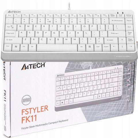 Klawiatura przewodowa A4tech FStyler FK11 biały A4TECH Klawiatura przewodowa A4tech FStyler FK11 biały A4TECH