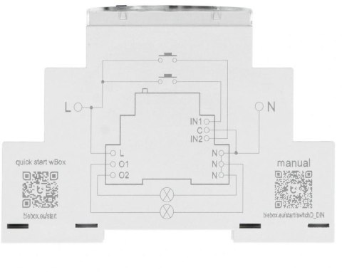 Moduł przekaźnikowy switchboxd din Blebox BLEBOX Moduł przekaźnikowy switchboxd din Blebox BLEBOX