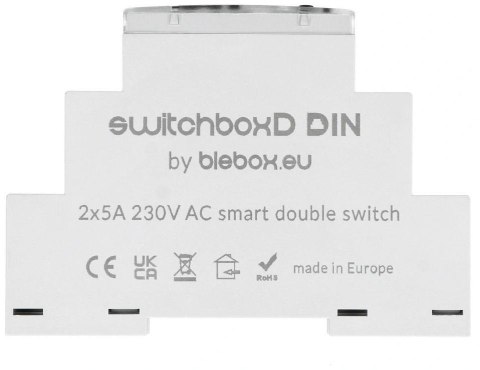 Moduł przekaźnikowy switchboxd din Blebox BLEBOX Moduł przekaźnikowy switchboxd din Blebox BLEBOX