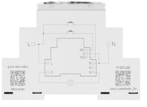 Moduł przekaźnikowy switchbox din Blebox BLEBOX Moduł przekaźnikowy switchbox din Blebox BLEBOX