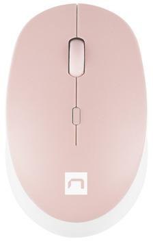 Mysz bezprzewodowa Natec Harrier 2 1600DPI Bluetooth, biało-różowy NATEC