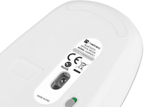 Mysz bezprzewodowa Natec Harrier 2 1600dpi Bluetooth biało-szary NATEC Mysz bezprzewodowa Natec Harrier 2 1600dpi Bluetooth biało-szary NATEC