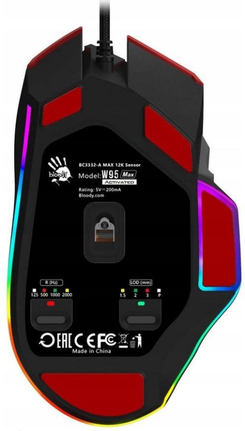 Mysz przewodowa A4tech Bloody W95 Max USB Sports Red A4TECH Mysz przewodowa A4tech Bloody W95 Max USB Sports Red A4TECH