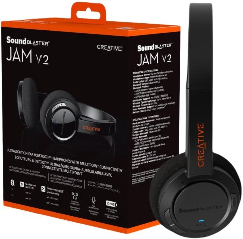 Słuchawki bezprzewodowe Creative Sound Blaster Jam v2 CREATIVE Słuchawki bezprzewodowe Creative Sound Blaster Jam v2 CREATIVE