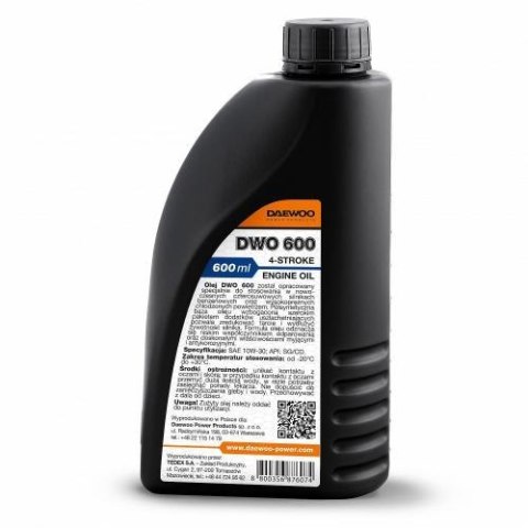 GENERATOR OIL DAEWOO SAE 10W-30 DWO 600 DAEWOO POWER PRODUCTS GENERATOR OIL DAEWOO SAE 10W-30 DWO 600 DAEWOO POWER PRODUCTS