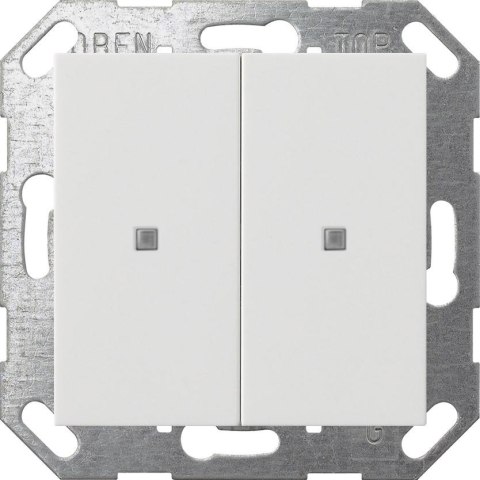 GIRA czujnik przyciskowy 2x KNX ONE System 55 czysta biel mat 517327 GIRA GIRA czujnik przyciskowy 2x KNX ONE System 55 czysta biel mat 517327 GIRA