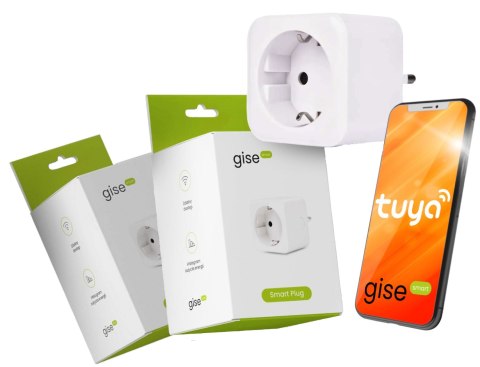 GISE Smart Inteligentne gniazdko WiFi | Tuya | SP-01 GISE GISE Smart Inteligentne gniazdko WiFi | Tuya | SP-01 GISE
