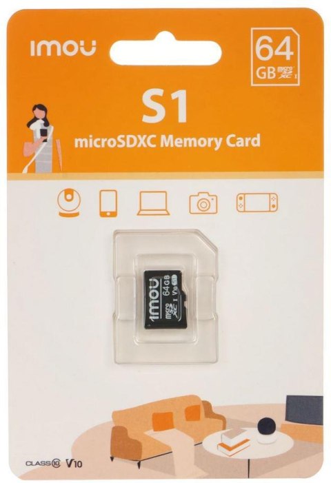 Karta pamięci microSD IMOU ST2-64-S1 64GB IMOU Karta pamięci microSD IMOU ST2-64-S1 64GB IMOU