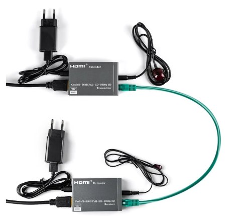 Konwerter HDMI na LAN Spacetronik SPH-HLC6IR2 SPACETRONIK Konwerter HDMI na LAN Spacetronik SPH-HLC6IR2 SPACETRONIK