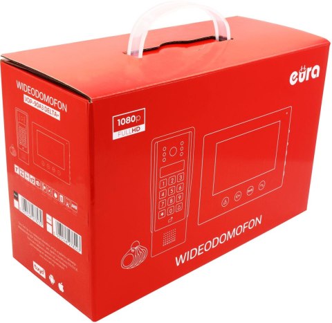 WIDEODOMOFON EURA VDP-90A3 DELTA + czarny monitor TUYA EURA WIDEODOMOFON EURA VDP-90A3 DELTA + czarny monitor TUYA EURA