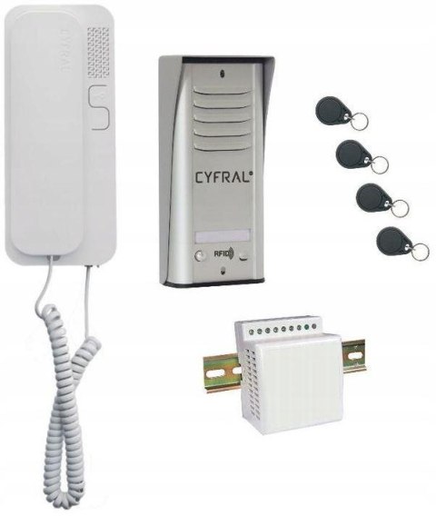 DOMOFON CYFRAL COSMO 1-LOKATORSKI SREBRNY CYFRAL DOMOFON CYFRAL COSMO 1-LOKATORSKI SREBRNY CYFRAL