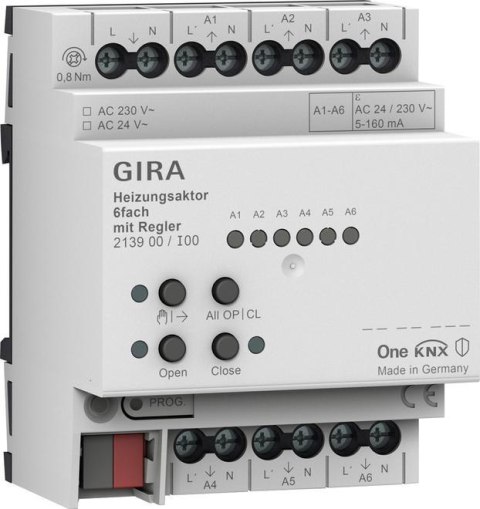 GIRA aktor grzewczy 6x regul. KNX ONE 213900 GIRA GIRA aktor grzewczy 6x regul. KNX ONE 213900 GIRA