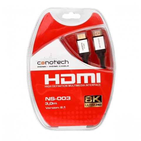 Kabel Hdmi Conotech NS-003 8K ver. 2.1 - 3m CONOTECH Kabel Hdmi Conotech NS-003 8K ver. 2.1 - 3m CONOTECH