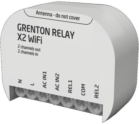 Moduł przekaźnikowy RELAY X2 WiFi Grenton GRENTON Moduł przekaźnikowy RELAY X2 WiFi Grenton GRENTON