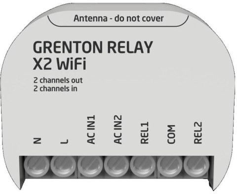 Moduł przekaźnikowy RELAY X2 WiFi Grenton GRENTON Moduł przekaźnikowy RELAY X2 WiFi Grenton GRENTON