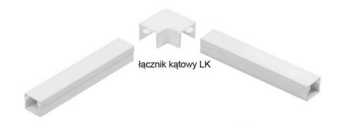 Osprzęt do listew elektroinstalacyjnych, łącznik kątowy BIAŁY LK 25x18 (1szt.) STASIŃSKI Osprzęt do listew elektroinstalacyjnych, łącznik kątowy BIAŁY LK 25x18 (1szt.) STASIŃSKI