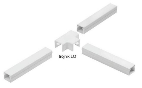Osprzęt do listew elektroinstalacyjnych, trójnik BIAŁY LO 20x14 (1szt.) STASIŃSKI Osprzęt do listew elektroinstalacyjnych, trójnik BIAŁY LO 20x14 (1szt.) STASIŃSKI