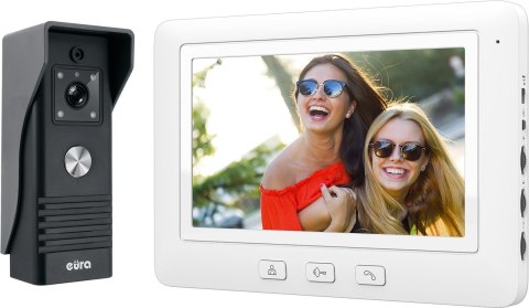 WIDEODOMOFON EURA VDP-45A3 "ALPHA" WHITE EURA WIDEODOMOFON EURA VDP-45A3 "ALPHA" WHITE EURA