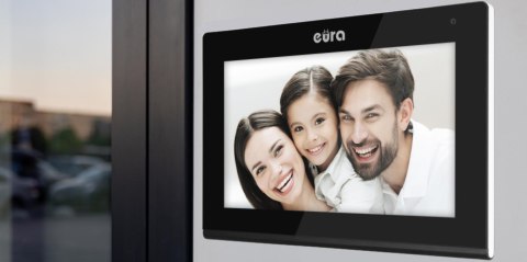 WIDEODOMOFON EURA VDP-97C5 czarny, lcd 7", wi-fi, czytnik zbliżeniowy, Tuya EURA WIDEODOMOFON EURA VDP-97C5 czarny, lcd 7", wi-fi, czytnik zbliżeniowy, Tuya EURA