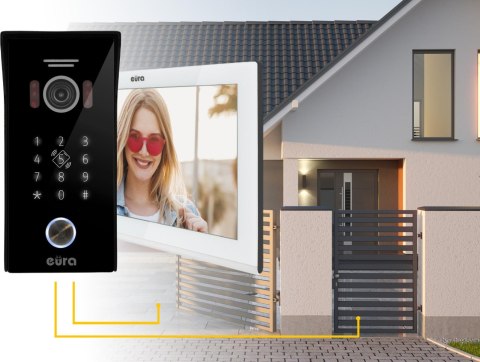 WIDEODOMOFON EURA VDP-99C5 biały, WiFi, RFID, TUYA EURA WIDEODOMOFON EURA VDP-99C5 biały, WiFi, RFID, TUYA EURA