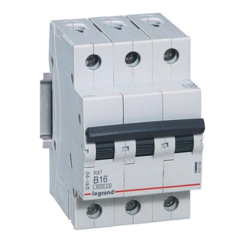 Wyłącznik nadprądowy 3P B 16A 6kA AC S303 B16 RX3, Legrand LEGRAND Wyłącznik nadprądowy 3P B 16A 6kA AC S303 B16 RX3, Legrand LEGRAND