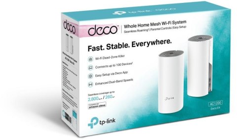 DOMOWY SYSTEM WI-FI MESH TP-LINK DECO E4 (2-pack) TP-LINK DOMOWY SYSTEM WI-FI MESH TP-LINK DECO E4 (2-pack) TP-LINK