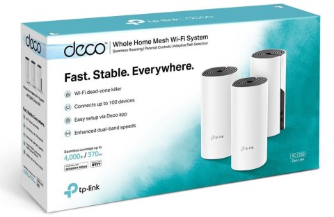 DOMOWY SYSTEM WI-FI MESH TP-LINK DECO M4 (3-pack) TP-LINK DOMOWY SYSTEM WI-FI MESH TP-LINK DECO M4 (3-pack) TP-LINK