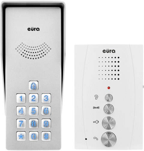 Domofon EURA ADP-38A3 ENTRA bialy EURA Domofon EURA ADP-38A3 ENTRA bialy EURA