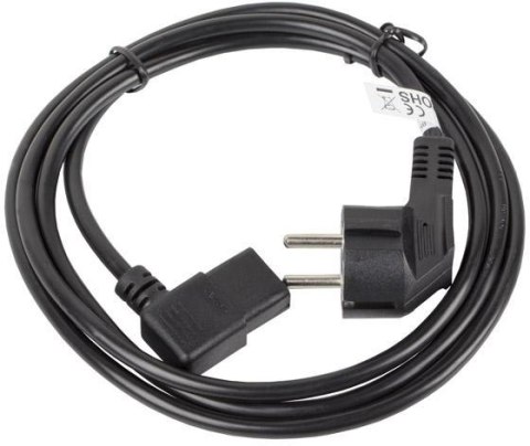 KABEL ZASILAJĄCY KĄTOWY IEC 320 C13 1.8M Lanberg LANBERG KABEL ZASILAJĄCY KĄTOWY IEC 320 C13 1.8M Lanberg LANBERG