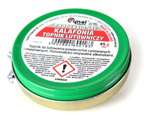 KALAFONIA LUTOWNICZA CYNEL 45G CYNEL UNIPRESS KALAFONIA LUTOWNICZA CYNEL 45G CYNEL UNIPRESS