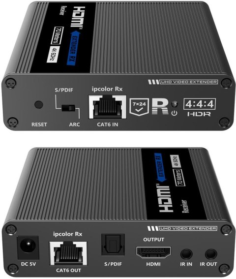 Konwerter HDMI na LAN KASKADA 4K Spacetronik IP SPH-676C - zestaw SPACETRONIK Konwerter HDMI na LAN KASKADA 4K Spacetronik IP SPH-676C - zestaw SPACETRONIK