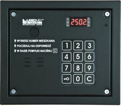 Laskomex CP-2503R czarna Panel audio z czytnikiem kluczy RFID LASKOMEX Laskomex CP-2503R czarna Panel audio z czytnikiem kluczy RFID LASKOMEX