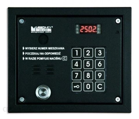 Laskomex CP-2503TP czarna Panel audio z czytnikiem kluczy "Dallas" LASKOMEX Laskomex CP-2503TP czarna Panel audio z czytnikiem kluczy "Dallas" LASKOMEX
