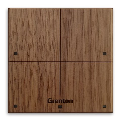 Panel dotykowy TOUCH PANEL 4B ciemne drewno z ikonami Grenton GRENTON Panel dotykowy TOUCH PANEL 4B ciemne drewno z ikonami Grenton GRENTON