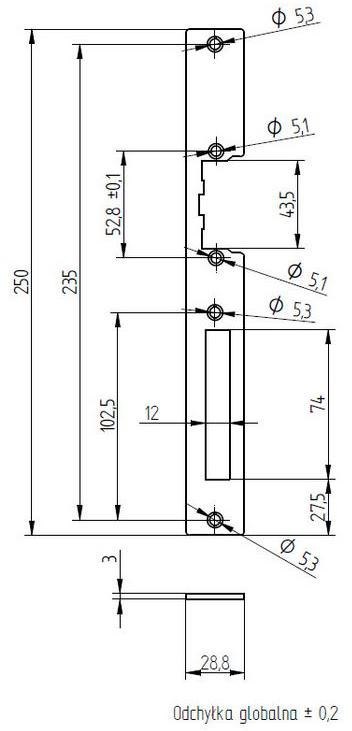 SZYLD ELEKTRA DO KASET CYNKOWANY ELEKTRA-PLUS SZYLD ELEKTRA DO KASET CYNKOWANY ELEKTRA-PLUS
