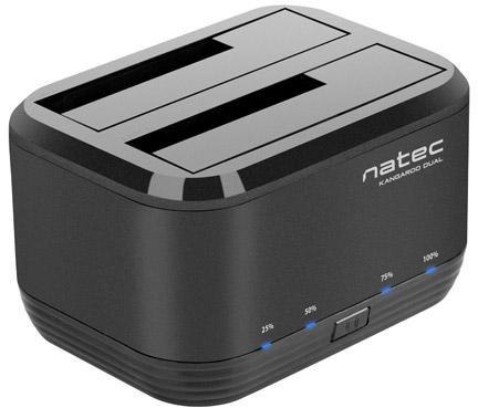Stacja dokująca HDD Natec Kangaroo Dual 2.5/3,5cala USB 3.0 + Zasilacz NATEC Stacja dokująca HDD Natec Kangaroo Dual 2.5/3,5cala USB 3.0 + Zasilacz NATEC